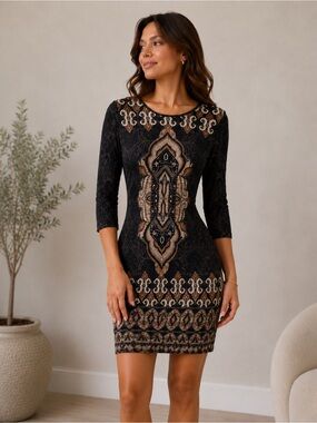 Charter club abstract print dress XLP